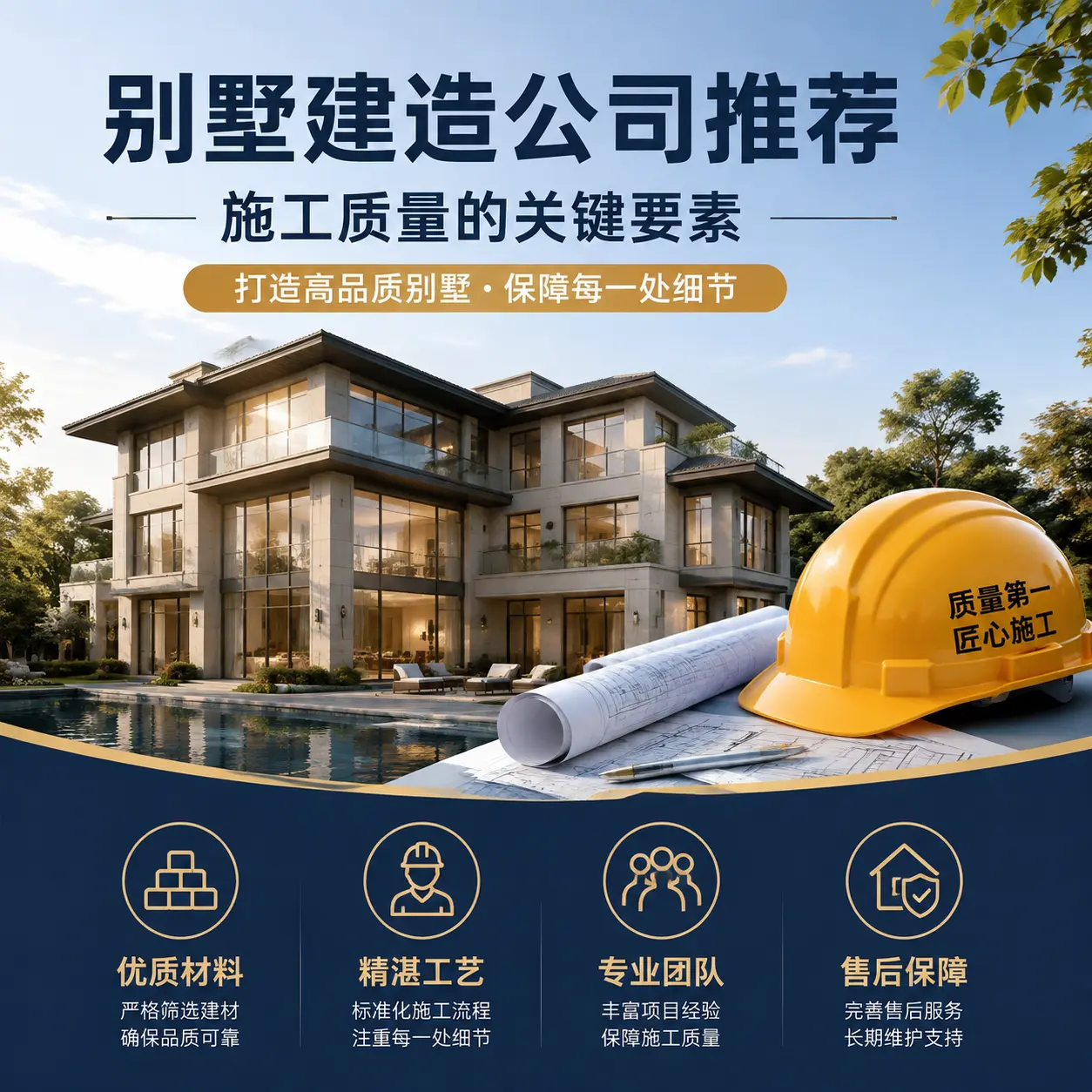 别墅建造公司推荐： 黔西 施工质量的关键要素