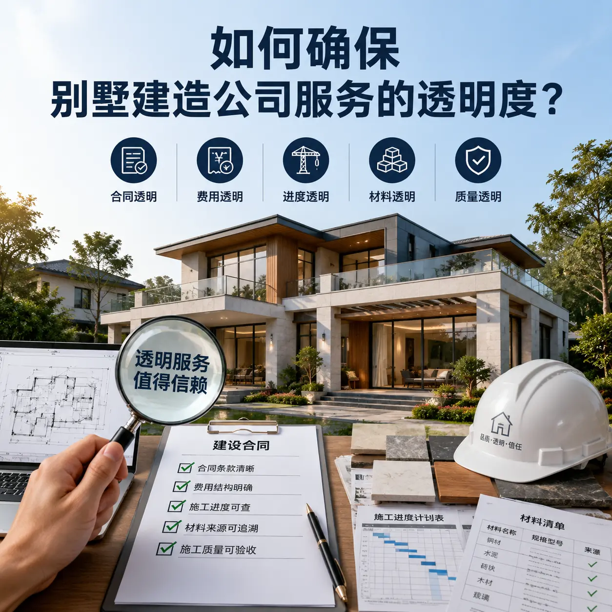 在 黔西 如何确保别墅建造公司服务的透明度？