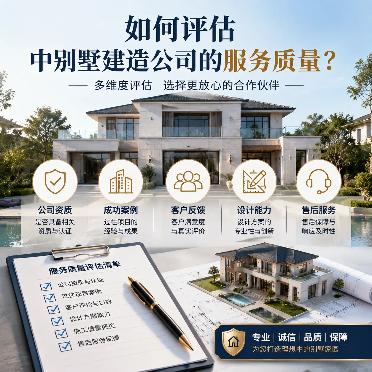 如何评估 黔西 中别墅建造公司的服务质量?