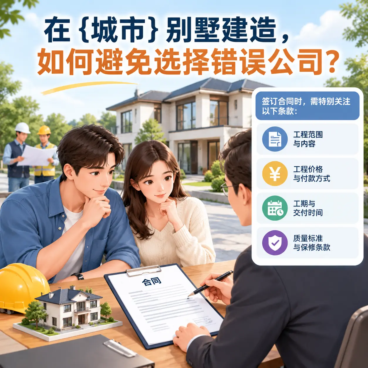 在 黔西 别墅建造,如何避免选择错误公司?