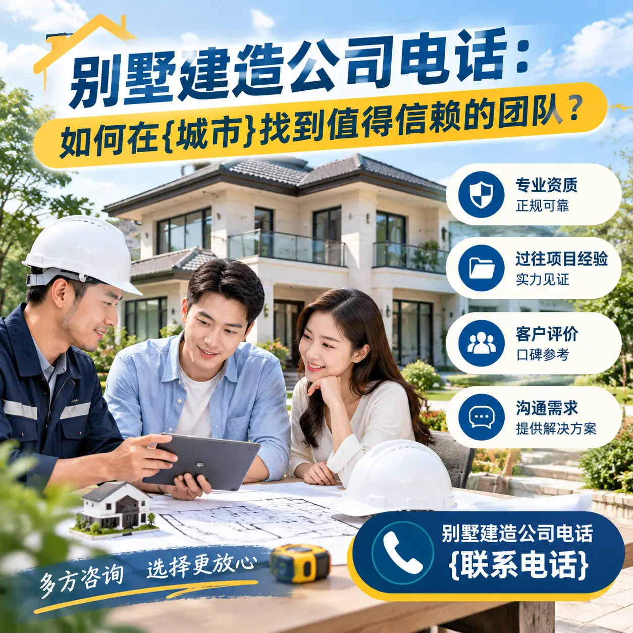 别墅建造公司电话：如何在黔西找到值得信赖的团队？