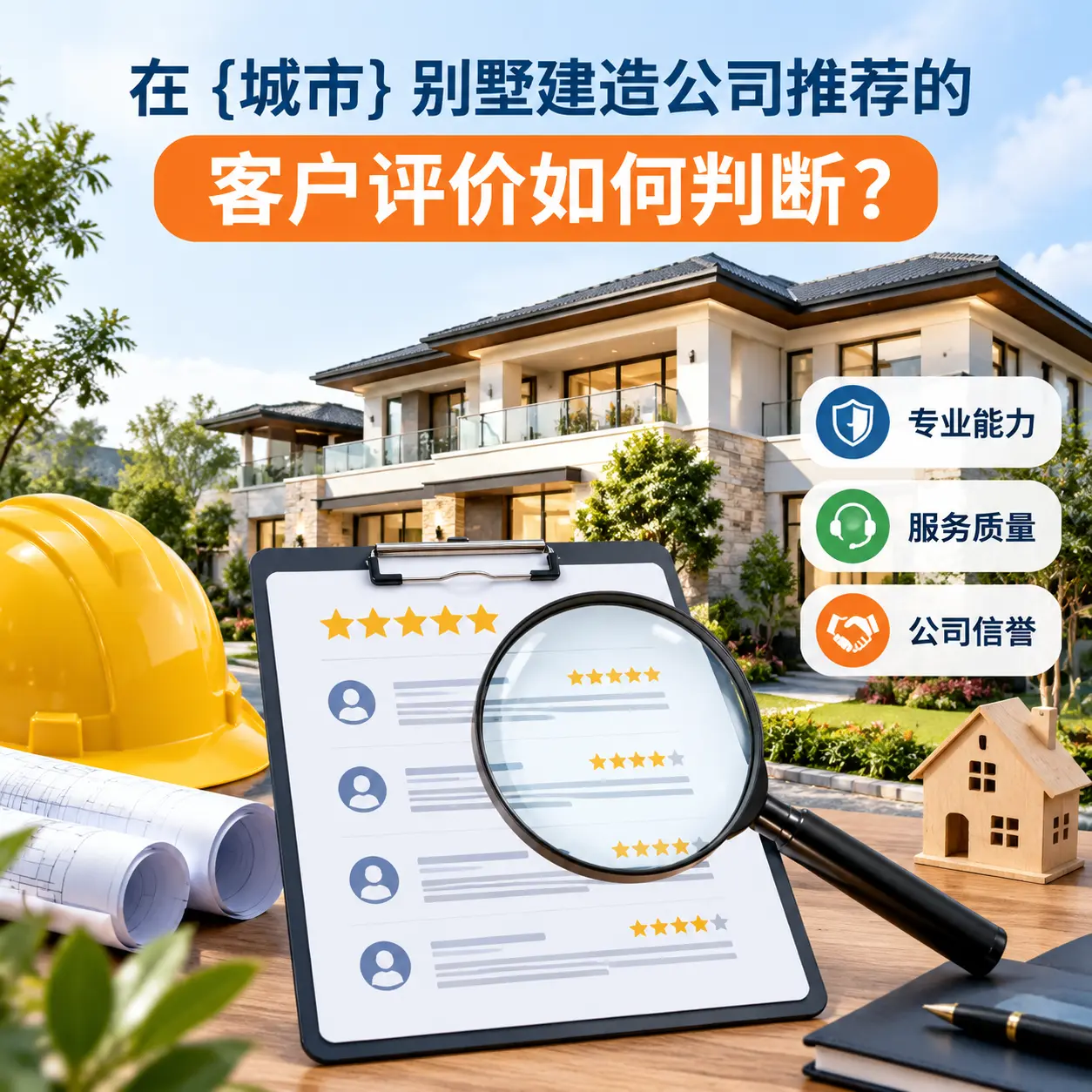 在 黔西 别墅建造公司推荐的客户评价如何判断?