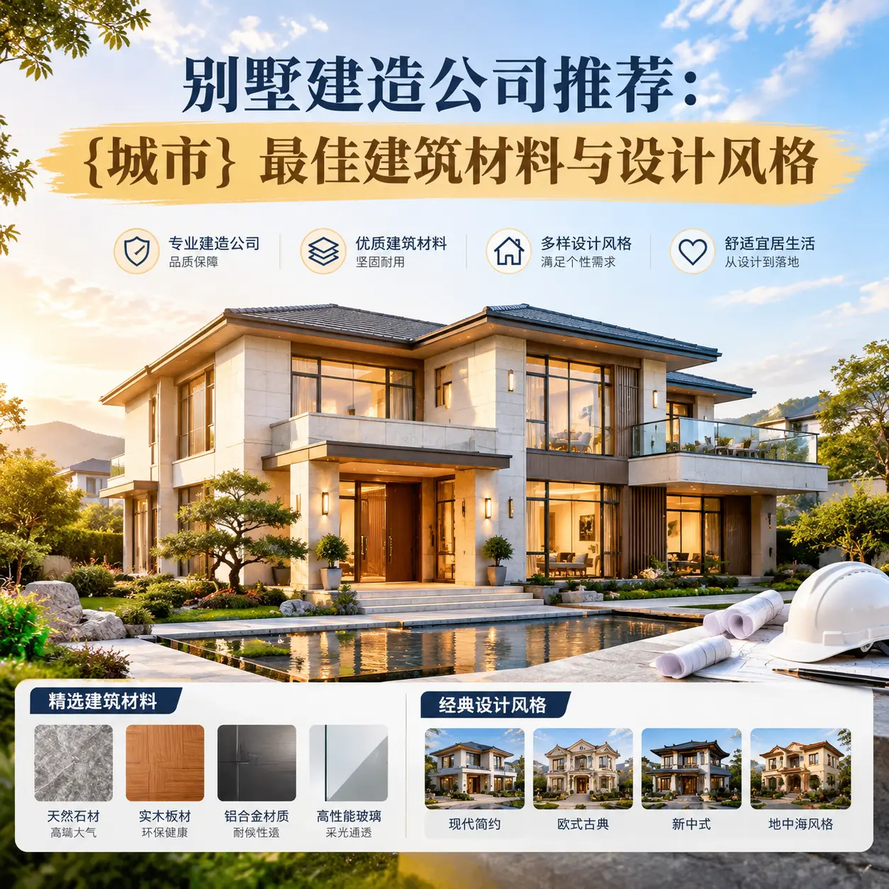 别墅建造公司推荐: 黔西 最佳建筑材料与设计风格