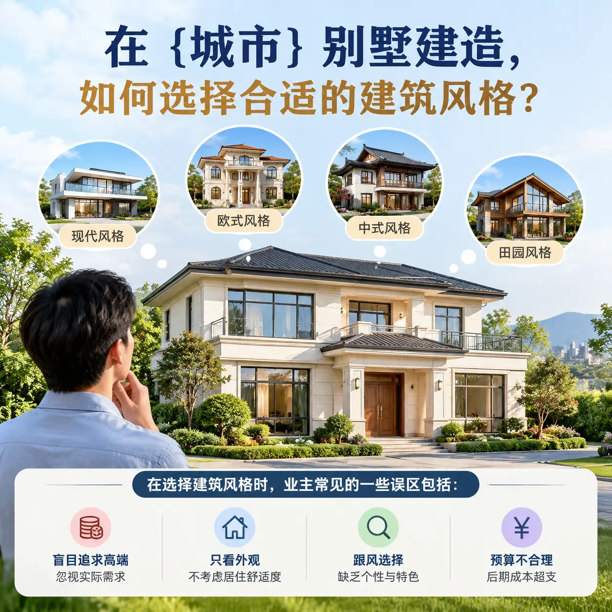 在 黔西 别墅建造，如何选择合适的建筑风格？