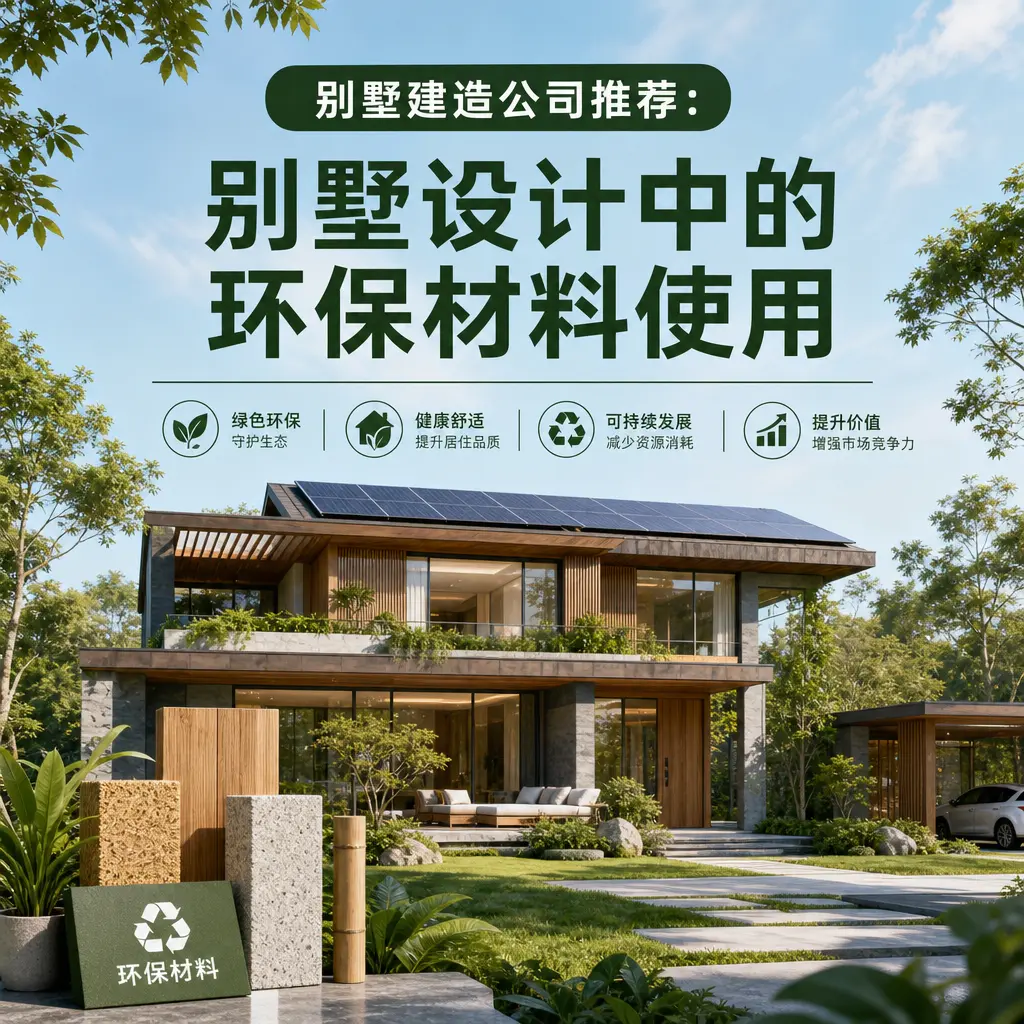 别墅建造公司推荐： 黔西 别墅设计中的环保材料使用