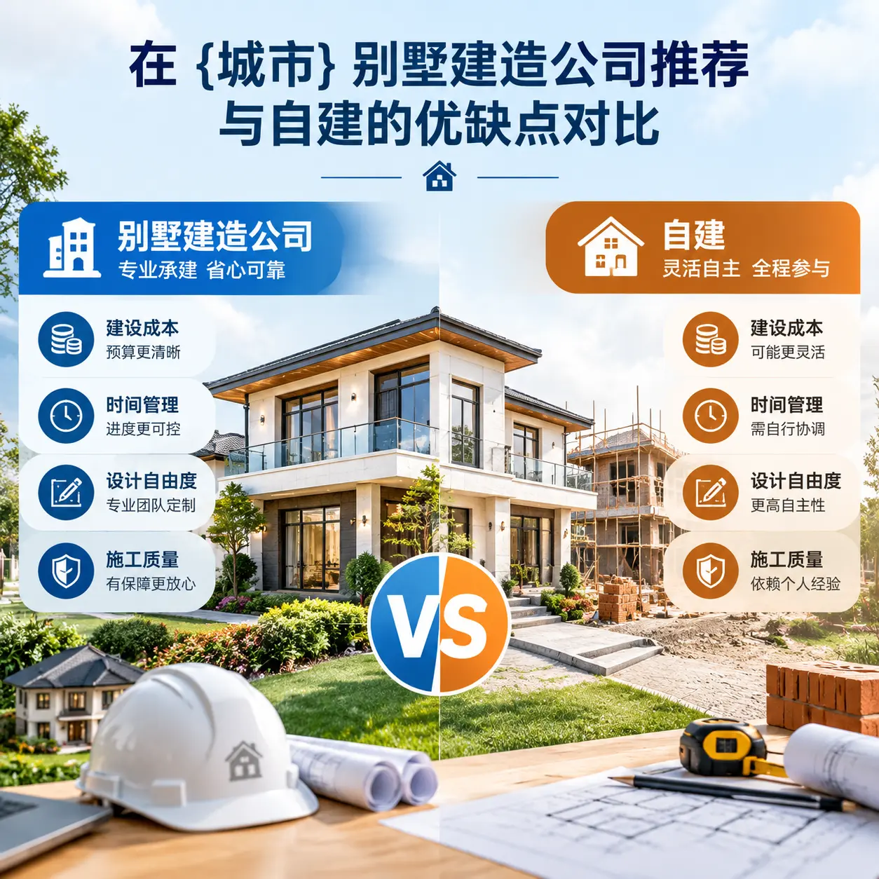 在 黔西 别墅建造公司推荐与自建的优缺点对比